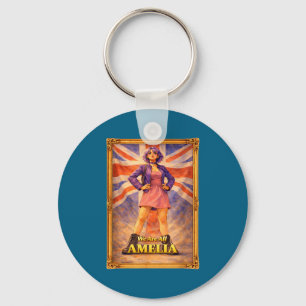 Chaveiro São amelia union jack vintage britânico uk inglate