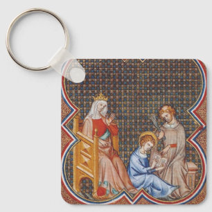 Chaveiro São Luís IX da França Patrono dos Reis Arte
