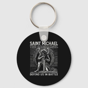 Chaveiro São Miguel Santo Católico Defenda-Nos Eu