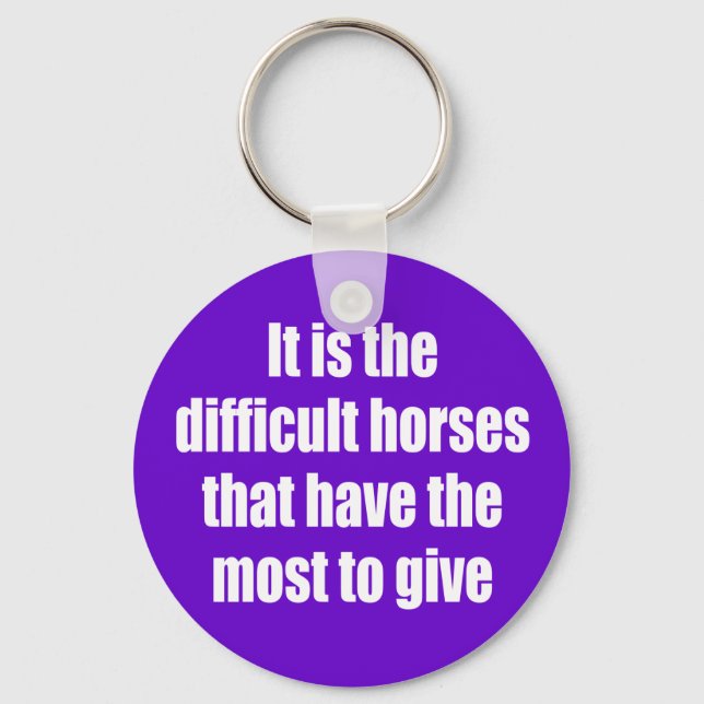 Chaveiro São os Cavalos Difíceis (Frente)