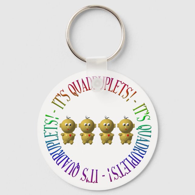 Chaveiro São quadrupletas! (Frente)