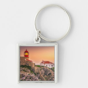 Chaveiro Sao Vicente de Cabo no por do sol o Algarve,