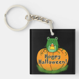 Chaveiro Sapo Alegre de Halloween