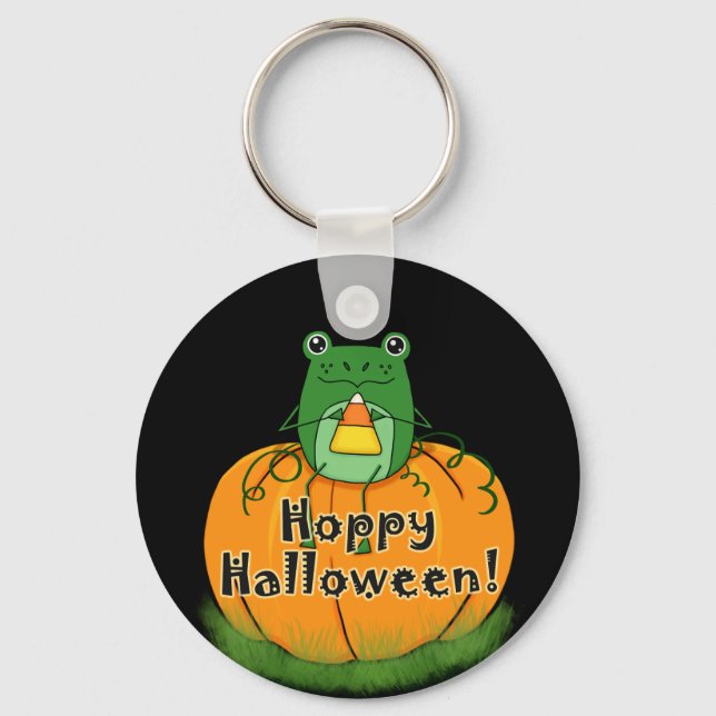Chaveiro Sapo Alegre de Halloween (Frente)