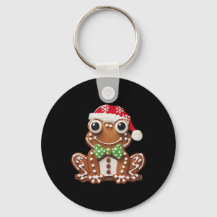 Chaveiro Sapo de Pão de Mel Engraçado Natal Mulheres Homens