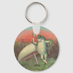 Chaveiro Sapo e Cogumelo