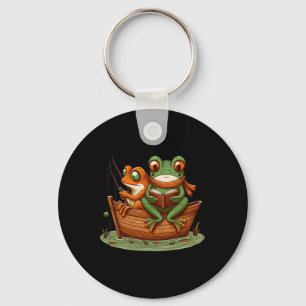 Chaveiro Sapo Engraçado Toad Pescaria Vintage Clic Livro Am