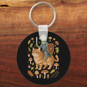 Chaveiro Sapo Medieval em Gato Laranja Goblincore Coisas Es