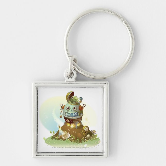 Chaveiro Sapo que sai de um UFO (Frente)