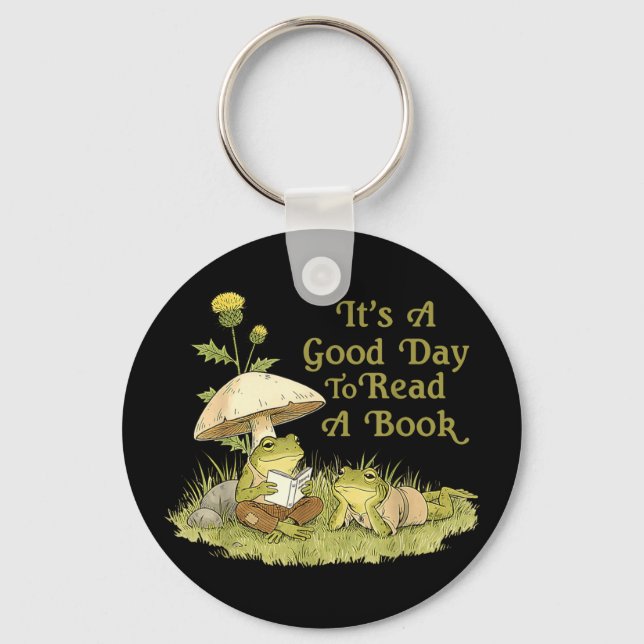 Chaveiro Sapo toad ler livro professores alunos crianças li (Frente)