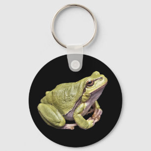 Chaveiro Sapo Zen Fofo Verde Sapo-árvore Preto