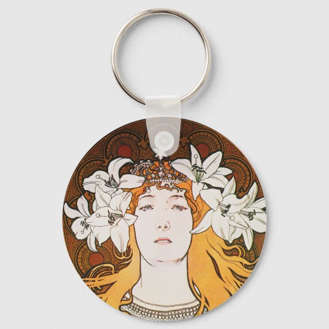 Chaveiro Sarah Bernhardt, Mucha (Frente)
