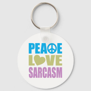 Chaveiro Sarcasmo do amor da paz