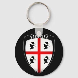 Chaveiro Sardenha, Escudo Crest (preto)