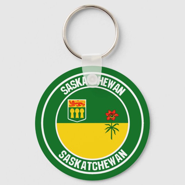 Chaveiro Saskatchewan Round Emblem (Frente)