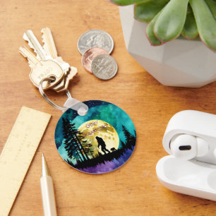 Chaveiro Sasquatch e Urso na montanha *personalize*