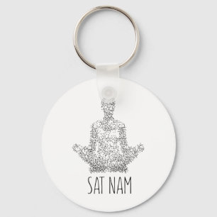 Chaveiro Sat Nam Kundalini Yoga Para Meditação de Yoga