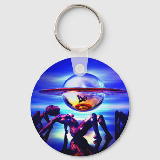 Chaveiro Saturno azul