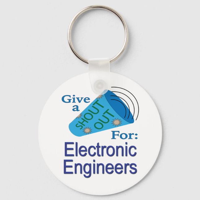 Chaveiro Saudação para Engenheiros Eletrônicos (Frente)