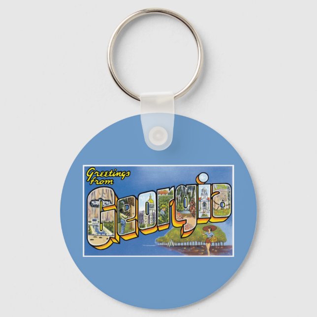 Chaveiro Saudações da Geórgia! (Frente)