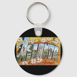 Chaveiro Saudações de Atlanta Georgia_Viagens vintage