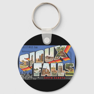 Chaveiro Saudações de Sioux Falls_Viagens vintage