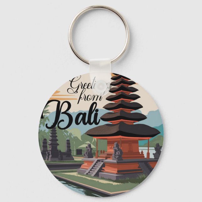 Chaveiro Saudações do Sinal Bali (Frente)