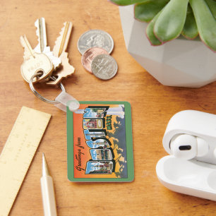 Chaveiro Saudações viagens vintage de Boston Massachusetts