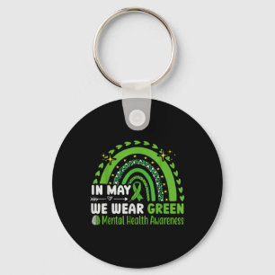Chaveiro Saúde Mental S Vestimos o Green Mental Health Awar