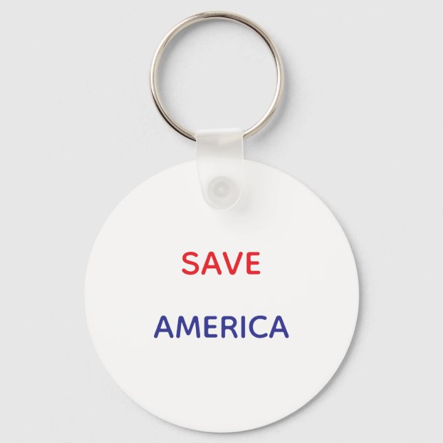 CHAVEIRO SAVE AMERICA ROUND KEYCHAIN (Frente)