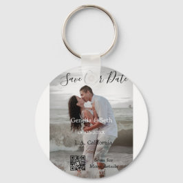 Chaveiro Save the date simple minimal QR scan code details