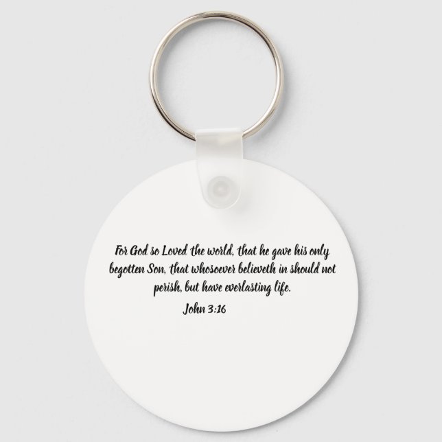 Chaveiro SAVIOR Jeremiah 33:3 Cristo de fé padre pastor (Verso)