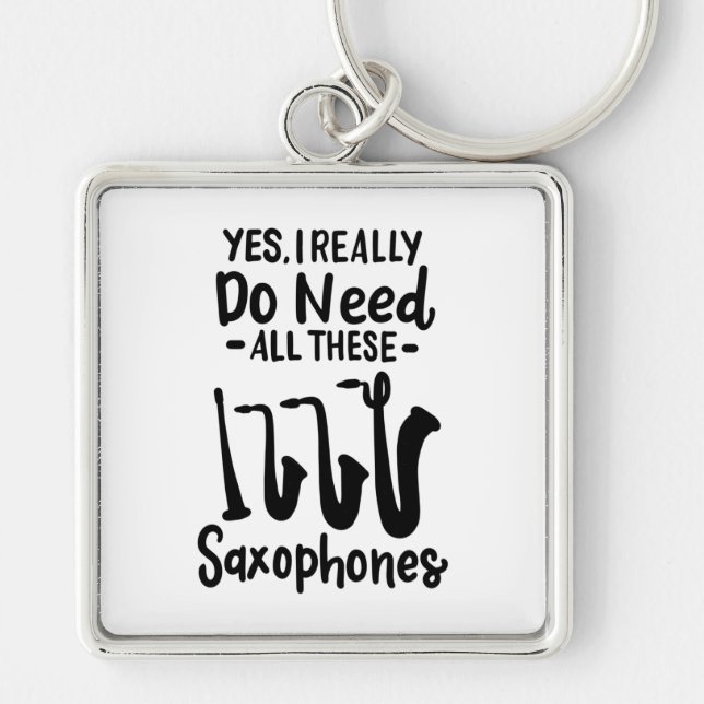 Chaveiro Saxofone - Tipos Saxofone (Frente)