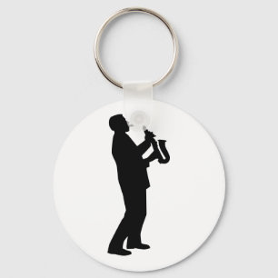 Chaveiro Saxofonista do jogador de saxofone