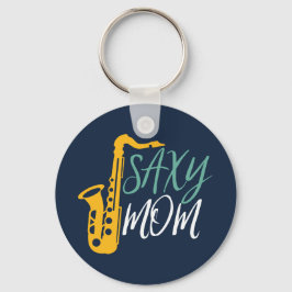 Chaveiro Saxy Mãe Engraçado Jogador Saxofone Mãe