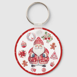 Chaveiro Scandinávia Santa Claus Red