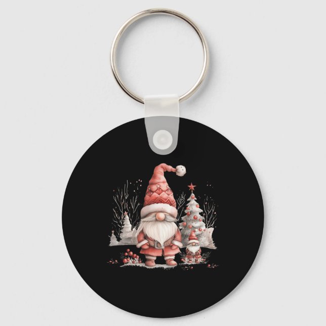 Chaveiro Scandinavian Christmas Gnome Red Berries  (Frente)