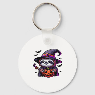 Chaveiro Scary Halloween Sloth Witch Hat Costume Spooky Sea