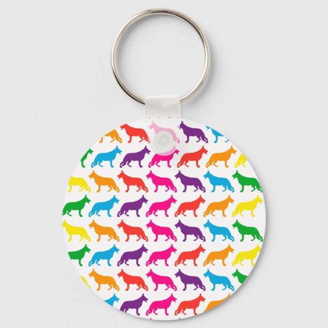 Chaveiro Schäferhunde Regenbogen (Frente)