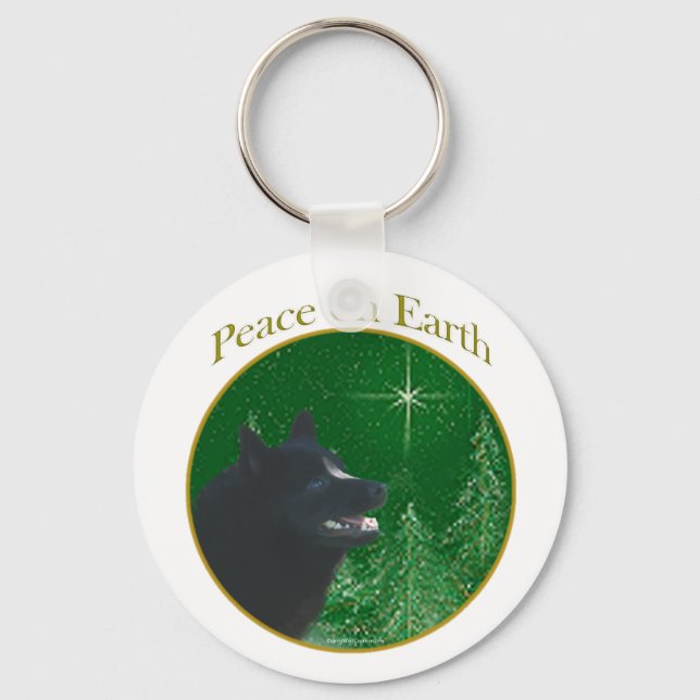 Chaveiro Schipperke Peace (Frente)