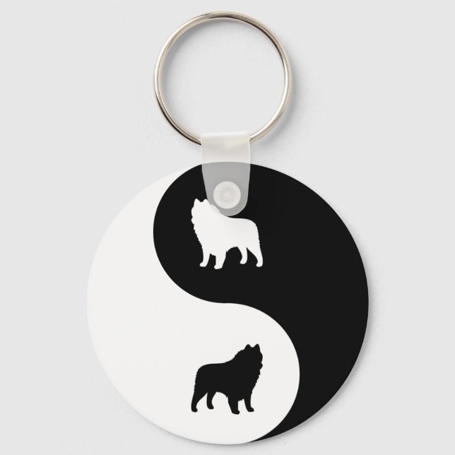 Chaveiro Schipperke Yin Yang (Frente)