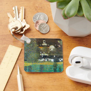 Chaveiro Schloss Kammer sobre o Attersee II por Gustav Klim