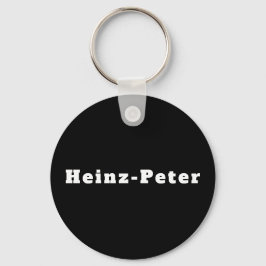Chaveiro Schlüsselanhänger mit Namen Heinz-Peter