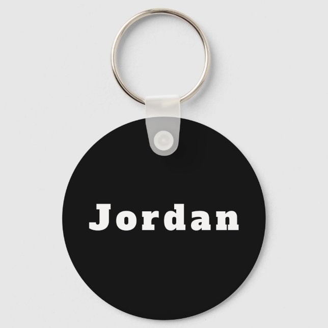 Chaveiro Schlüsselanhänger mit Namen Jordan (Frente)