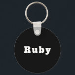 Chaveiro Schlüsselanhänger mit Namen Ruby<br><div class="desc">Schlüsselanhänger mit Namen Ruby</div>