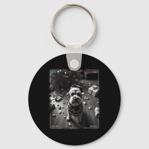 Chaveiro Schnauzer de Natal Flagrado pela Câmera