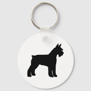Chaveiro Schnauzer gigante (preto)