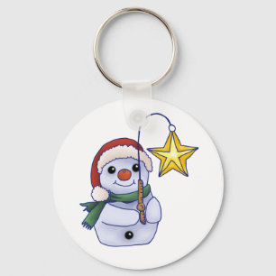Chaveiro Schneemann mit Stern