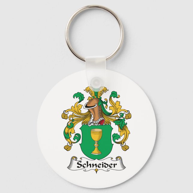 Chaveiro Schneider Family Crest (Frente)