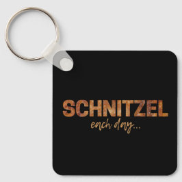 Chaveiro Schnitzel Todos Os Dias Design de Escala Engraçado